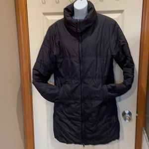 Black winter coat with adjustable waist L